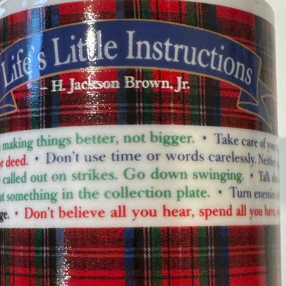 Plaid Mug Coffee Tea Vintage Home Decor Kitchen Drinkware Barware Christmas Gift - Picture 15 of 17